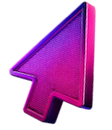 A floating 3D mouse pointer