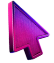A floating 3D mouse pointer
